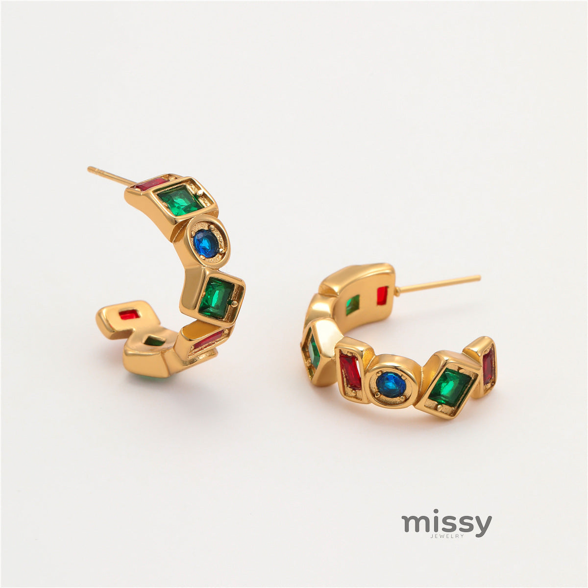 Bryndle Geometric Zircon Earrings [IQJ2YBW2]