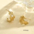 Brynlee Sculpted Hoop Earrings [7I1EUQ72]