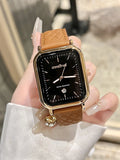Brynn Square Leather Watch [RBJELYFE]
