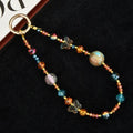 Butterfly Crystal Beaded Phone Charm [GGM9ASE5]
