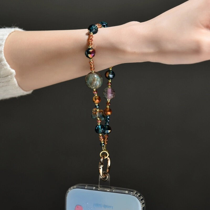 Butterfly Crystal Beaded Phone Charm [9JBGOPXO]