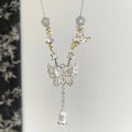 Butterfly Tassel Pendant Necklace [QNPEX6ED]