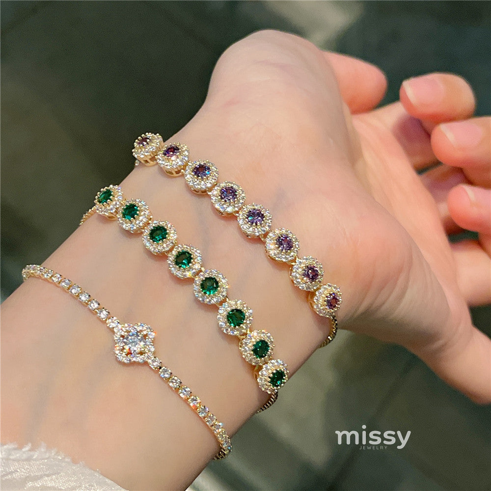 Cady Sparkle Heart Bracelet [S49NY31F]