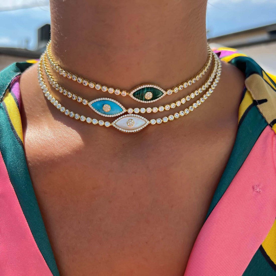 Calani Evil Eye Pendant Necklace [OUUXF1OF]