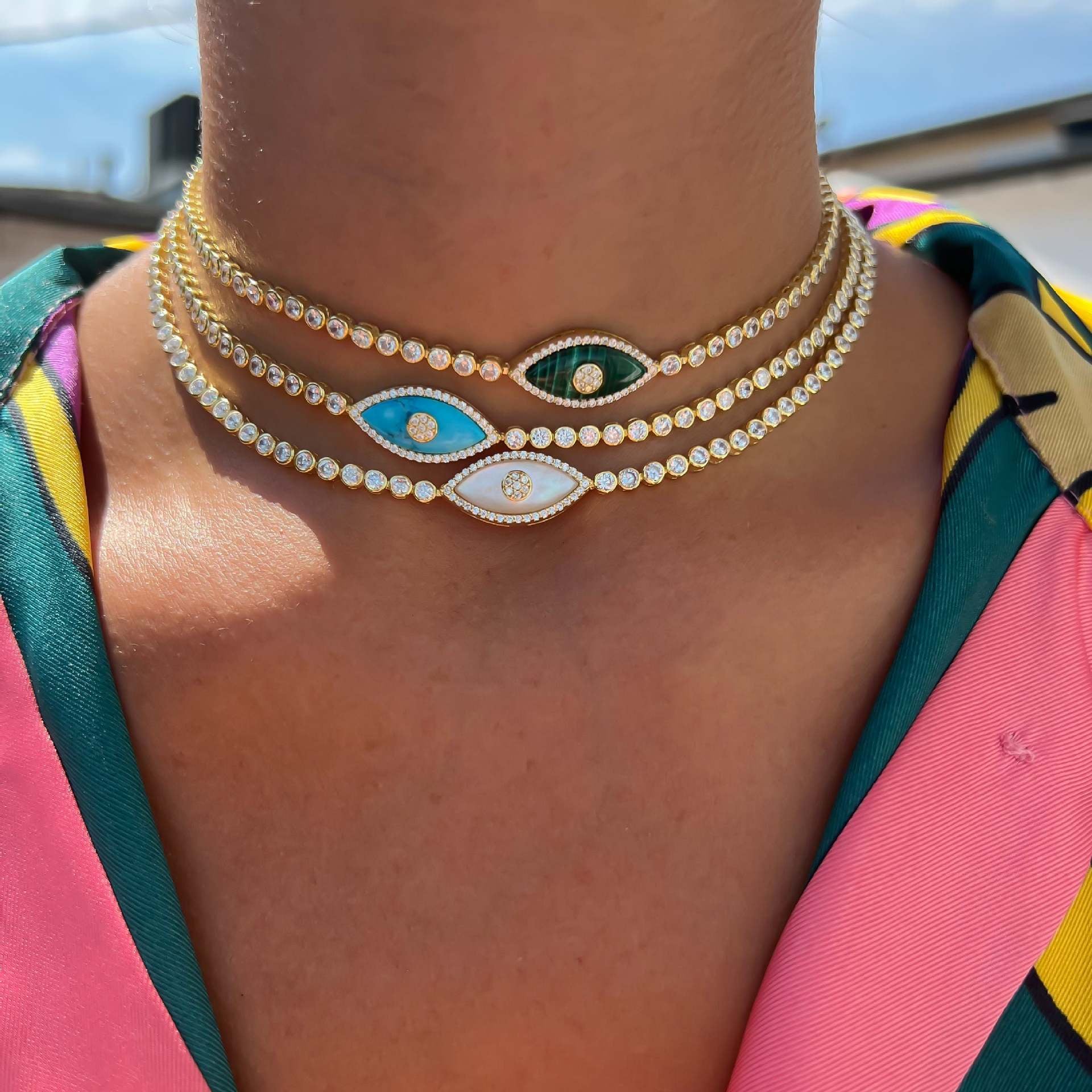 Calani Evil Eye Pendant Necklace [OUUXF1OF]
