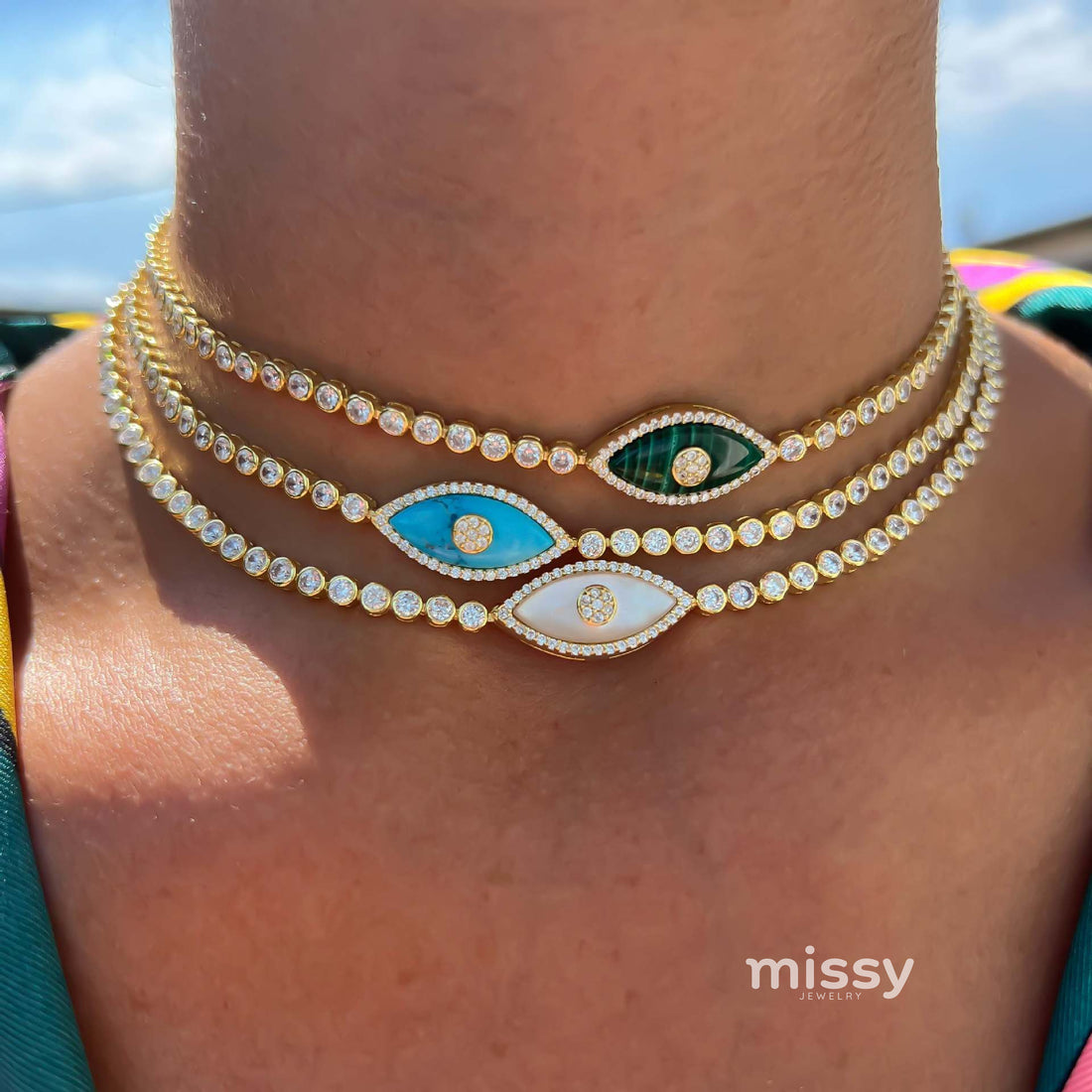 Calani Evil Eye Pendant Necklace [OUUXF1OF]