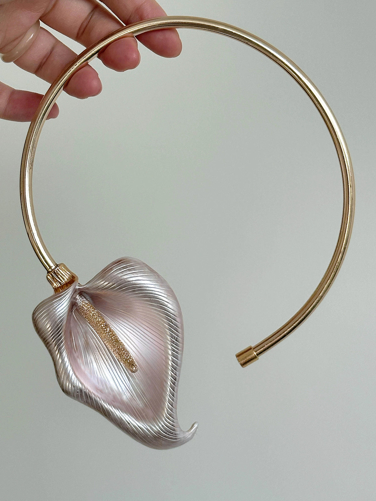 Calla Lily Pendant Necklace [504SDNGA]
