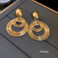 Cambri Layered Geometric Drop Earrings [7QE0PNPH]