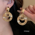 Cambri Layered Geometric Drop Earrings [3ZWT9WHH]