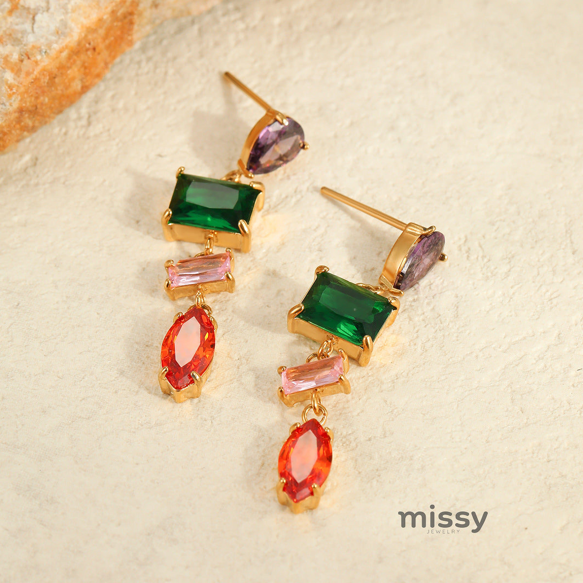 Cambri Luxe Geometric Earrings [4NNCHSKF]