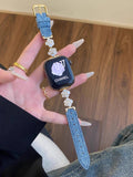 Camellia Denim Apple Watch Strap [I485FGEL]