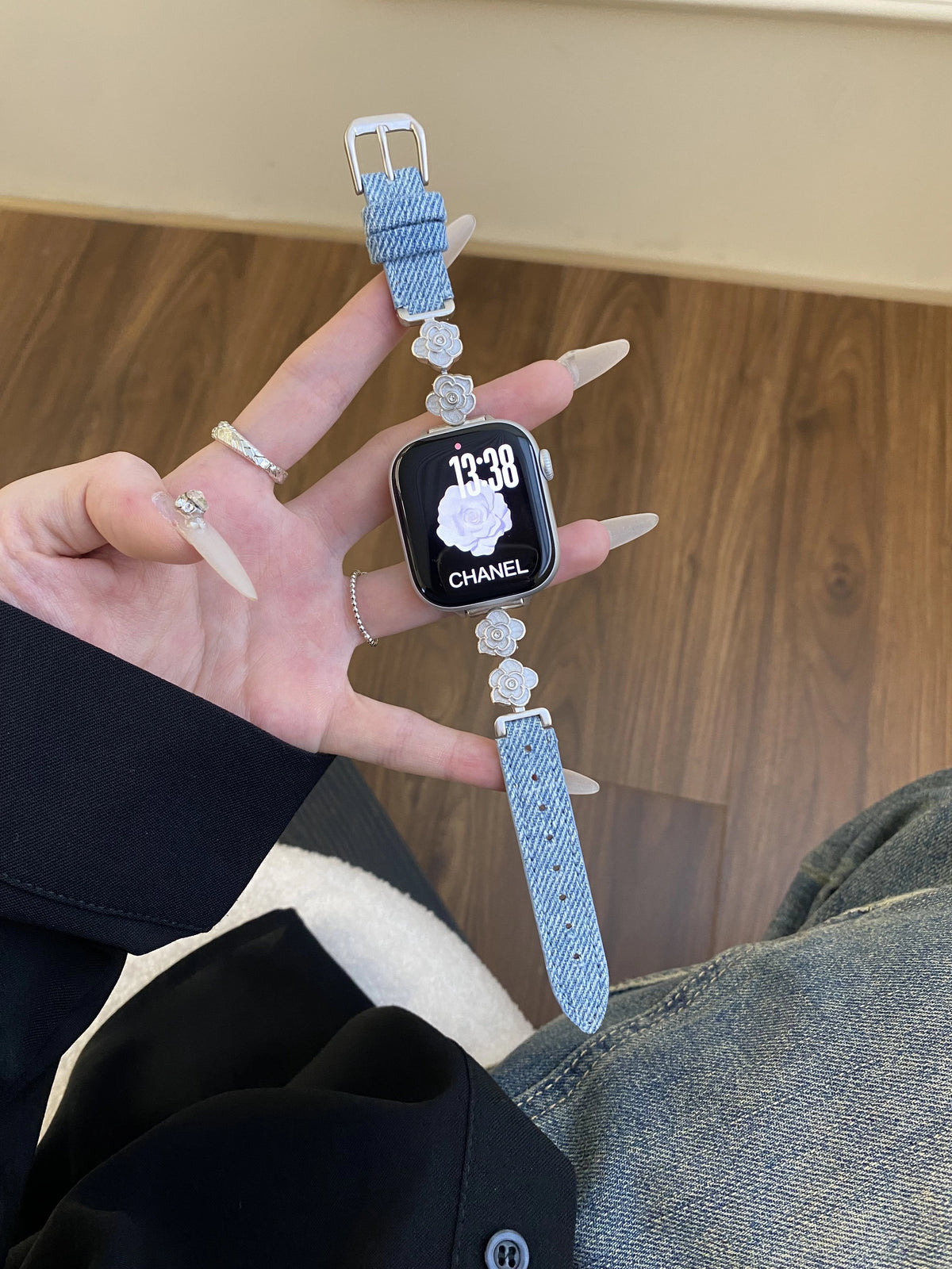 Camellia Denim Apple Watch Strap [X4UFFJBV]
