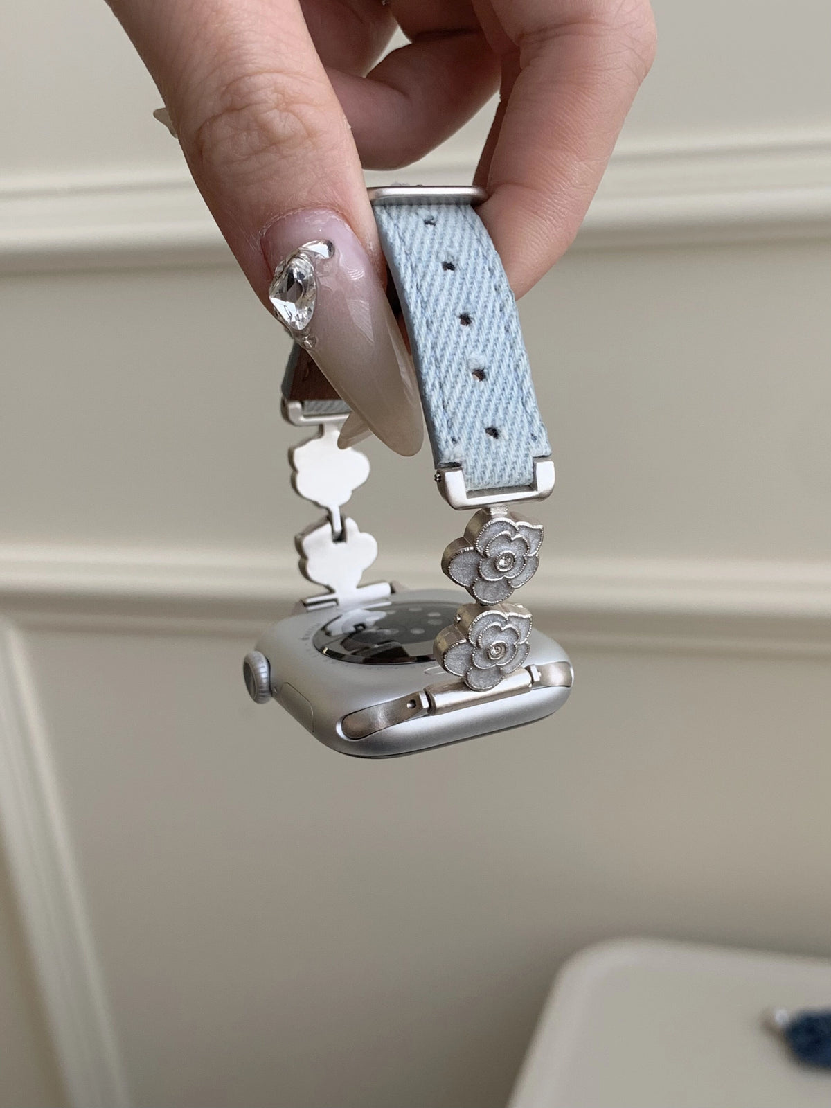 Camellia Denim Apple Watch Strap [J8BWDFHF]