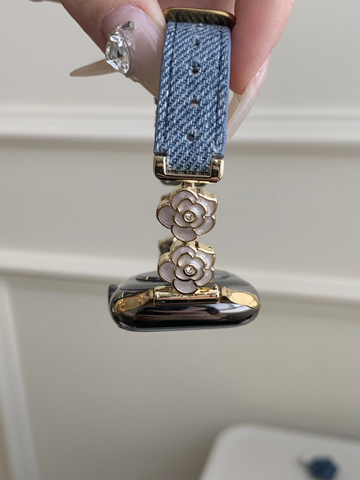 Camellia Denim Apple Watch Strap [VL4V5KIV]