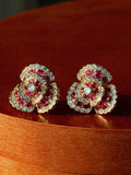 Camellia Flower Earrings [3TH8ALCM]