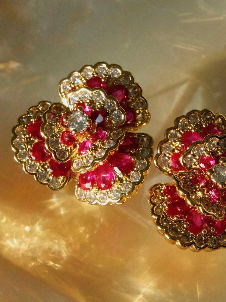 Camellia Flower Earrings [NZSHJIR1]