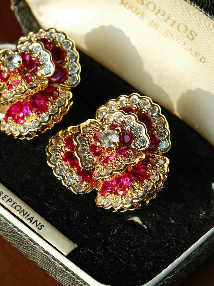 Camellia Flower Earrings [ZDGQ1EWG]