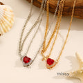 Carlynn Dagger Heart Pendant Necklace [IMNM5KEV]