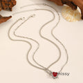 Carlynn Dagger Heart Pendant Necklace [8YQI5WHD]