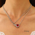 Carlynn Dagger Heart Pendant Necklace [H8WUV3OZ]
