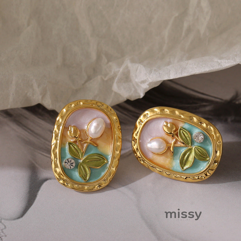 Carsyn Bloom Pearl Earrings [WF7Y1EON]
