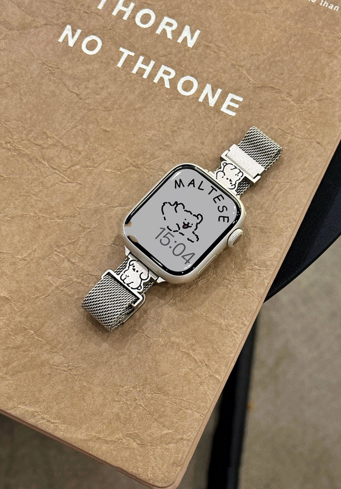 Cat and Dog Milanese Watch Band [Z6BLQQ7L]