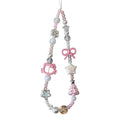 Cat Bowknot Beaded Phone Charm [PZYLUH1W]