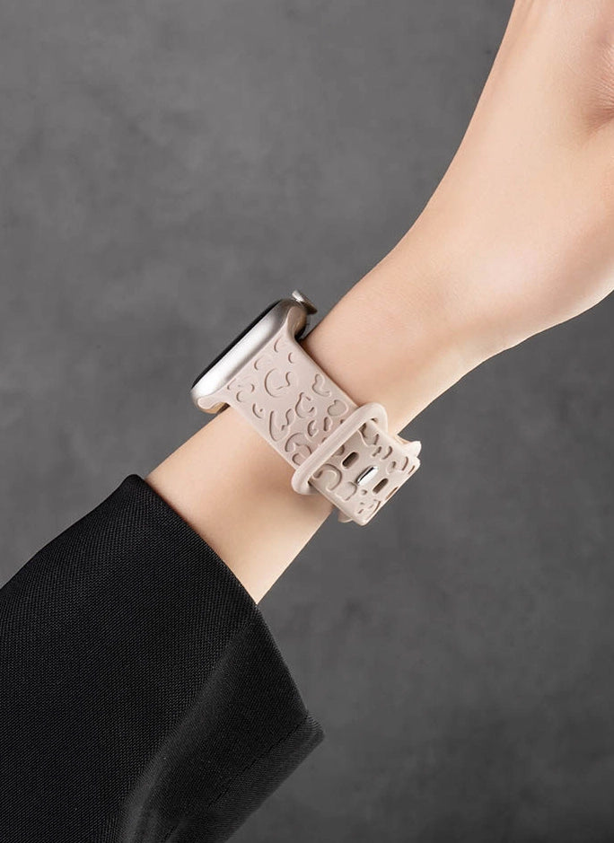 Cat Paw Silicone Watch Band [3TAWCCWP]
