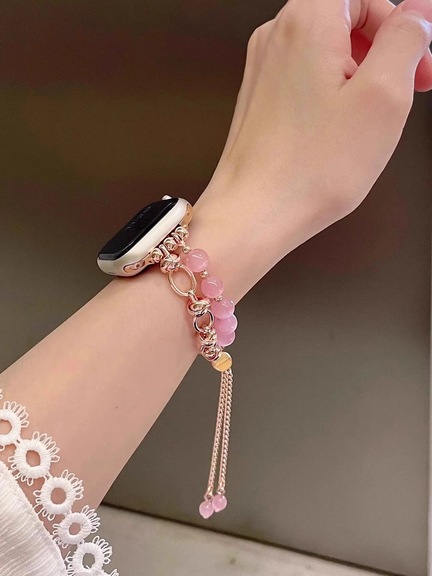 Cat's Eye Stone Apple Watch Bracelet [0P9CYP3A]