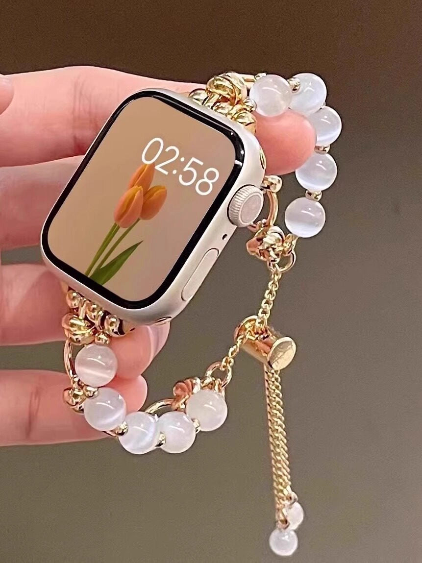 Cat's Eye Stone Apple Watch Bracelet [L7KKJJND]