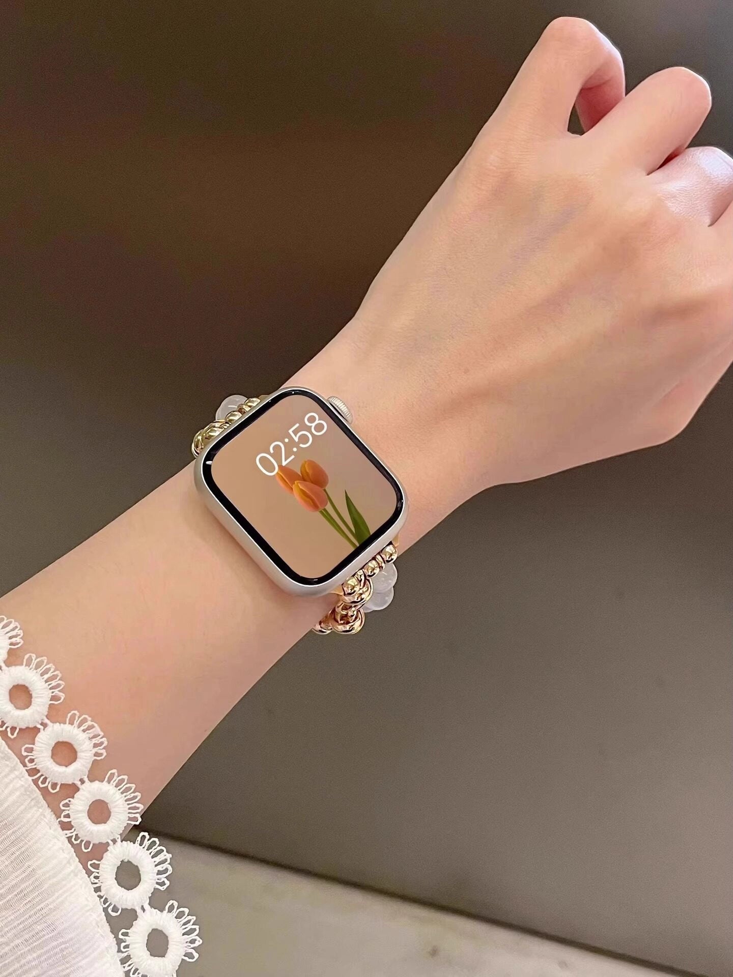 Cat's Eye Stone Apple Watch Bracelet [LP9PSTDU]