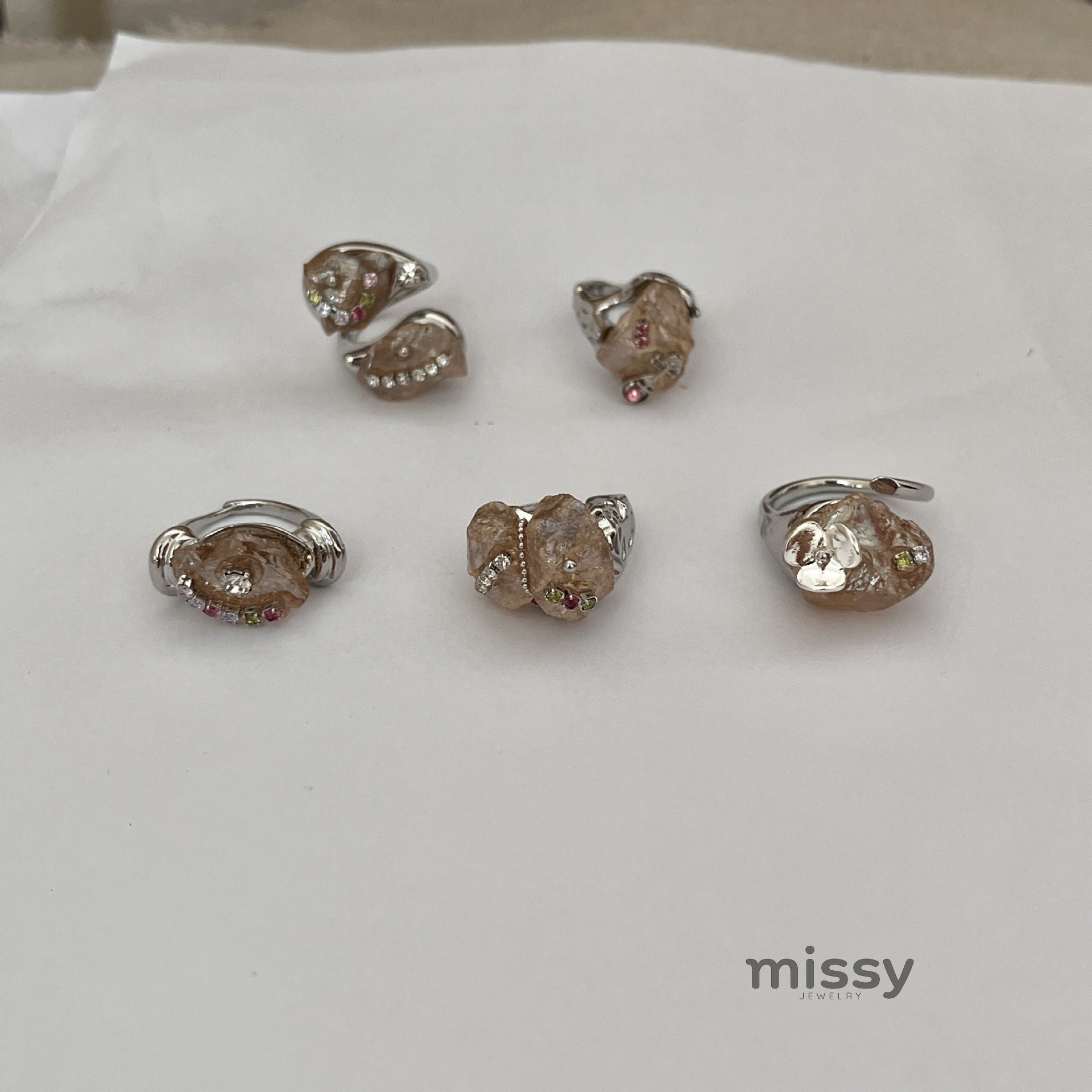 Caylie Maillard Stone Flower Ring [SXGGQUQO]