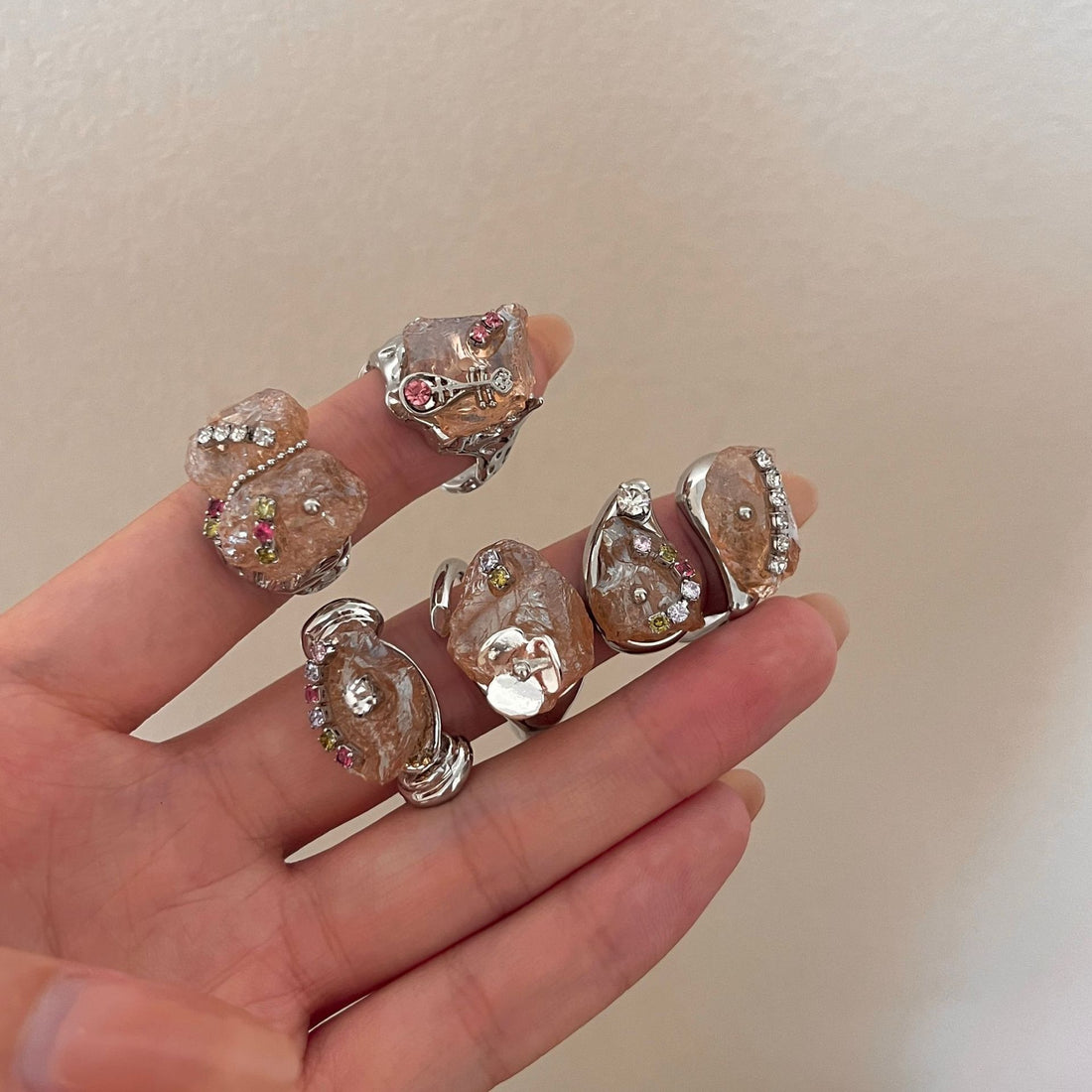 Caylie Maillard Stone Flower Ring [3RI7JDLT]