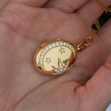 Celestial Locket Pendant Necklace [NZIAF8EM]