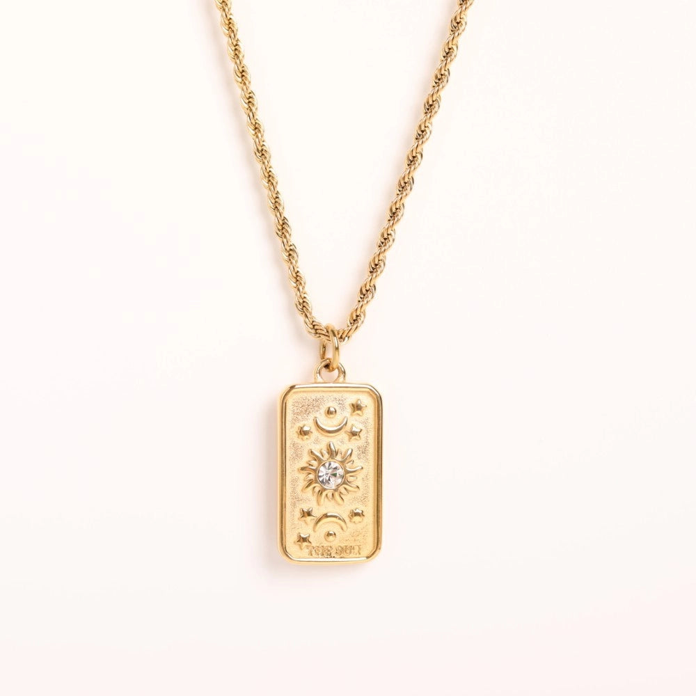 Celestial Relief Pendant Necklace [6CIDWH19]