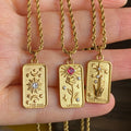 Celestial Relief Pendant Necklace [5W3UCJRO]