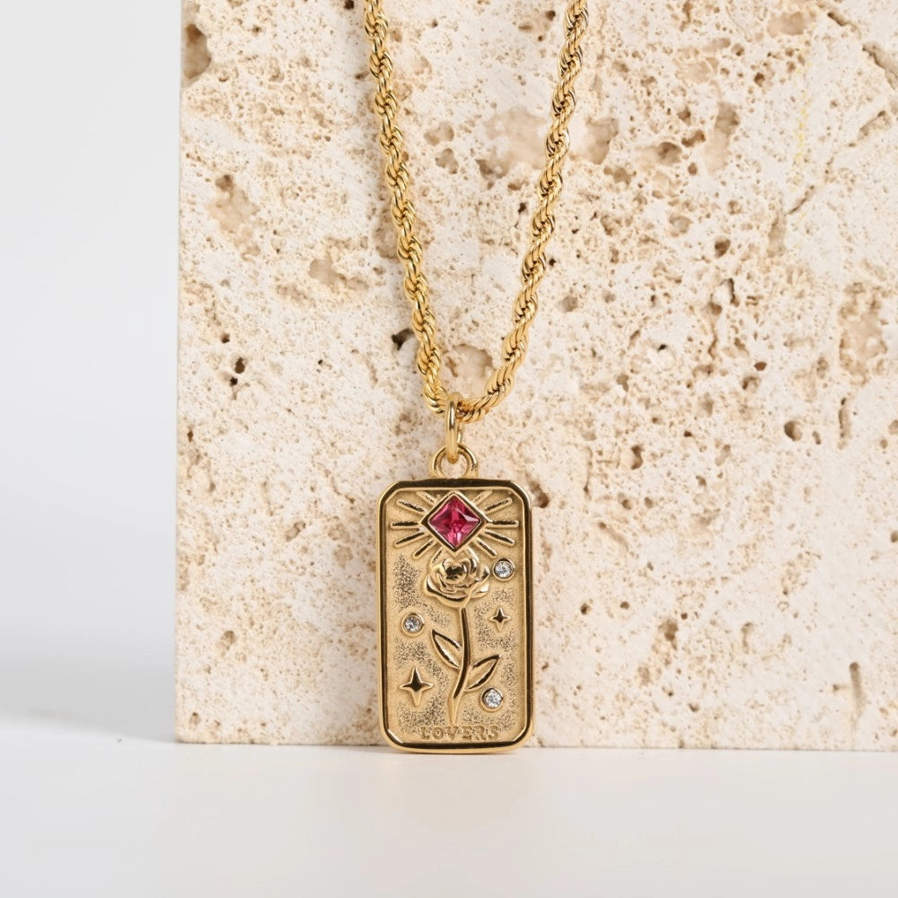 Celestial Relief Pendant Necklace [MZPQ8OST]