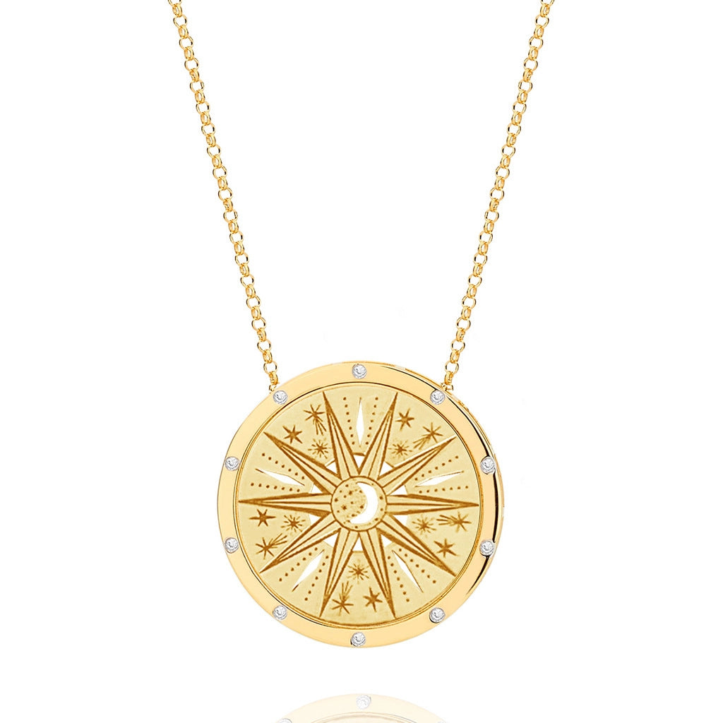 Celestial Tarot Card Pendant Necklace [CEN9VFIR]