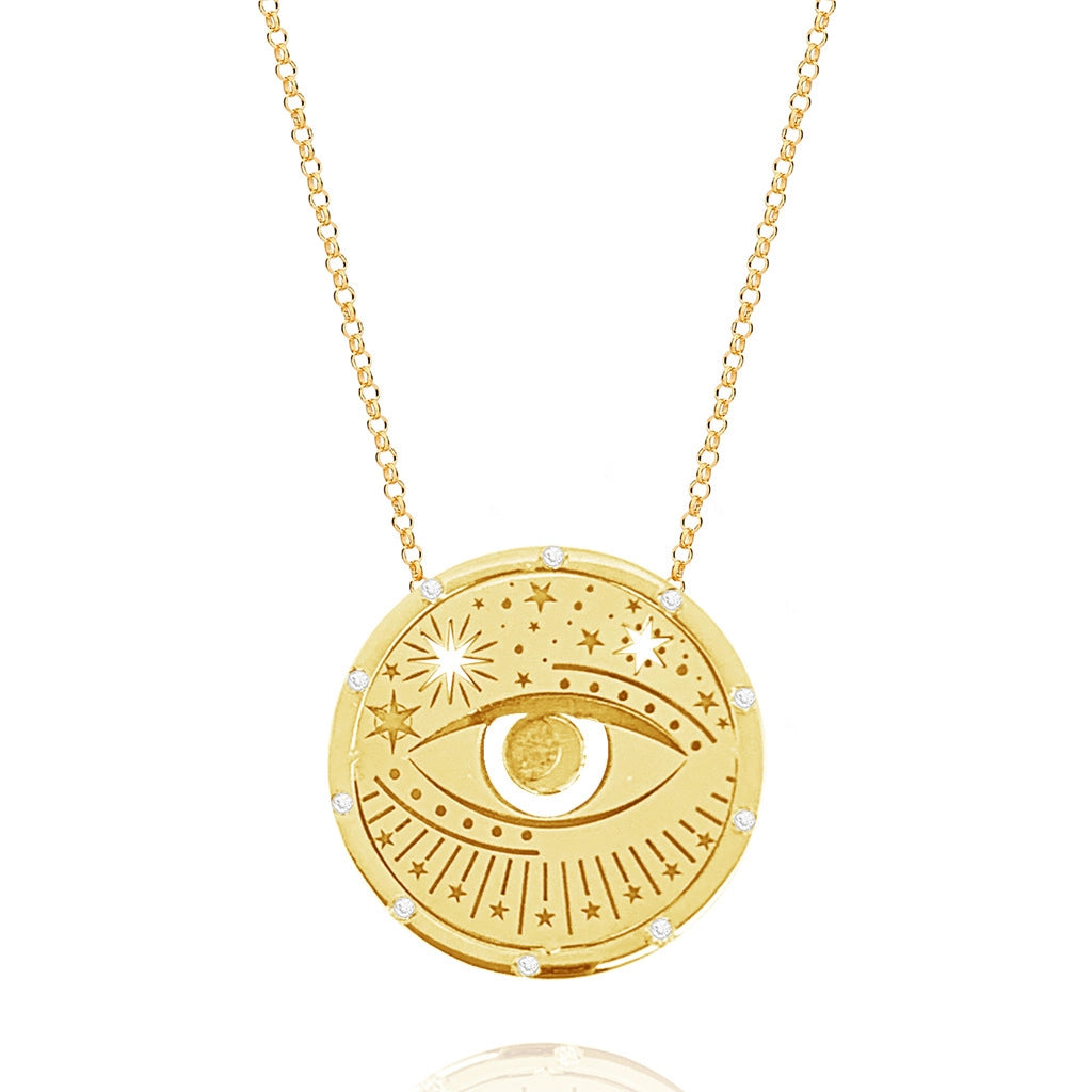 Celestial Tarot Card Pendant Necklace [JNMOYXF2]