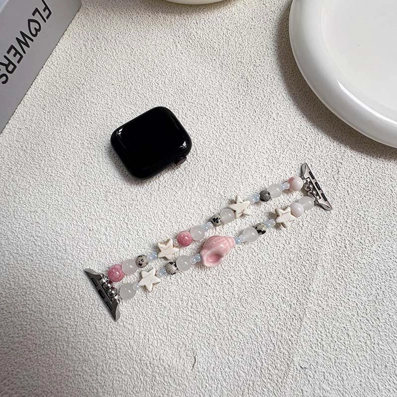 Ceramic Bead Elastic Watch Strap [4U6OVJCE]