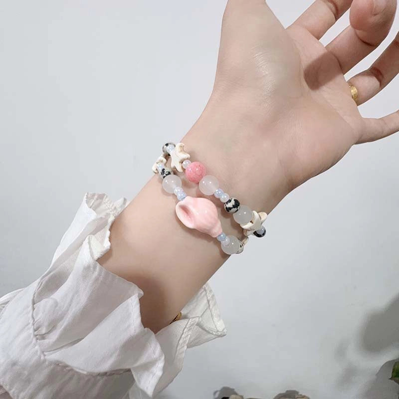 Ceramic Bead Elastic Watch Strap [WXE3VAI4]