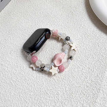 Ceramic Bead Elastic Watch Strap [1OVEVC2C]