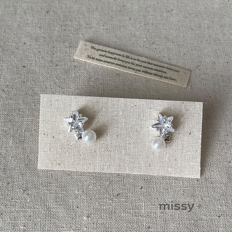 Charleston Star Pearl Earrings [ZQ9MDOEO]