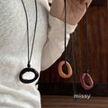 Charley Geometric Pendant Necklace [V405FQBZ]