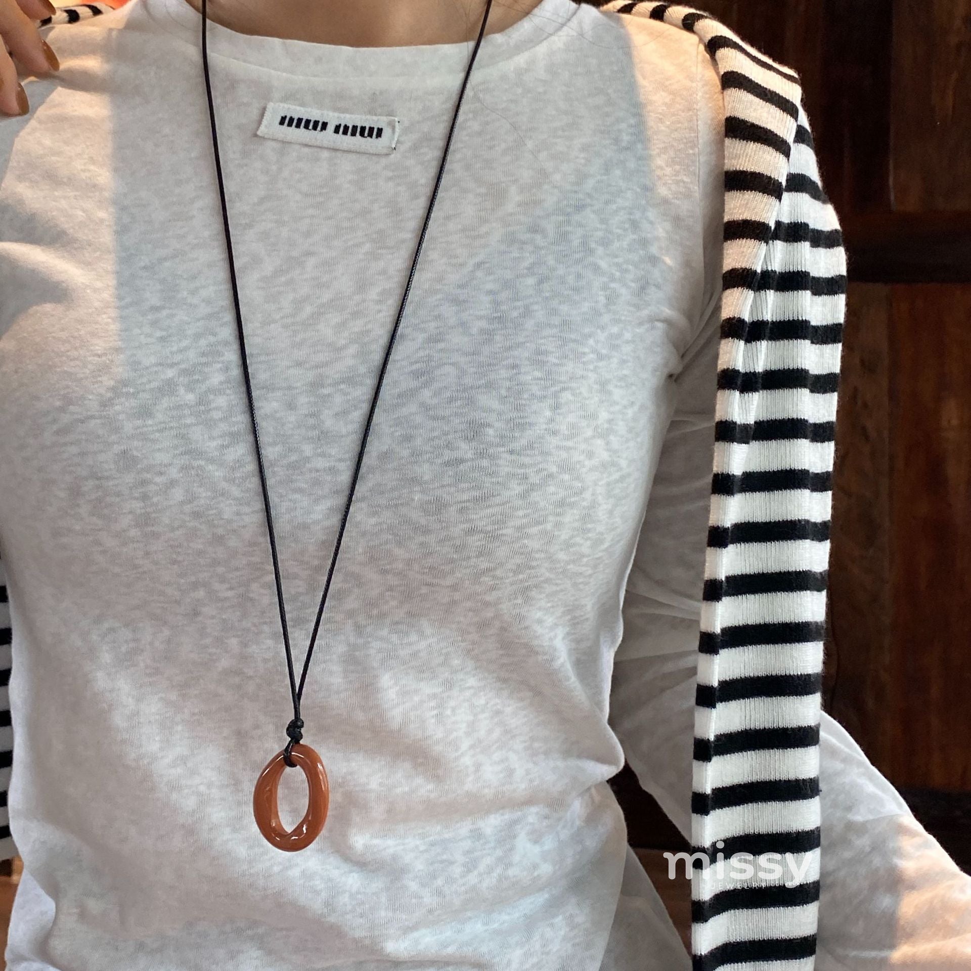 Charley Geometric Pendant Necklace [2TW55634]