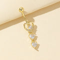 Charlye Heart Dangle Belly Ring [H5V4Z2ZR]