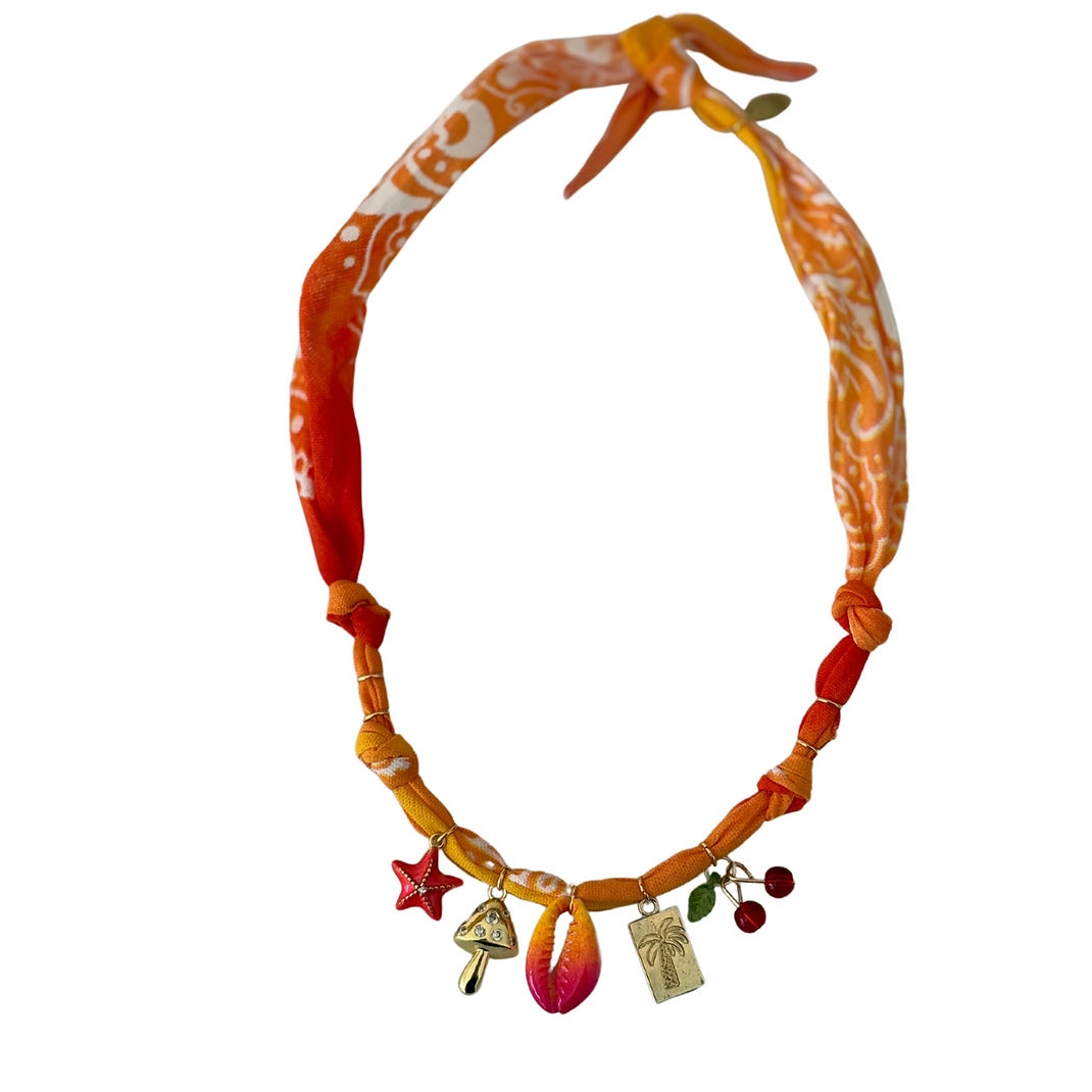 Charm Pendant Cord Necklace [9V3GUUKZ]
