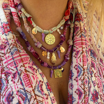 Charm Pendant Cord Necklace [R5XUXVVY]