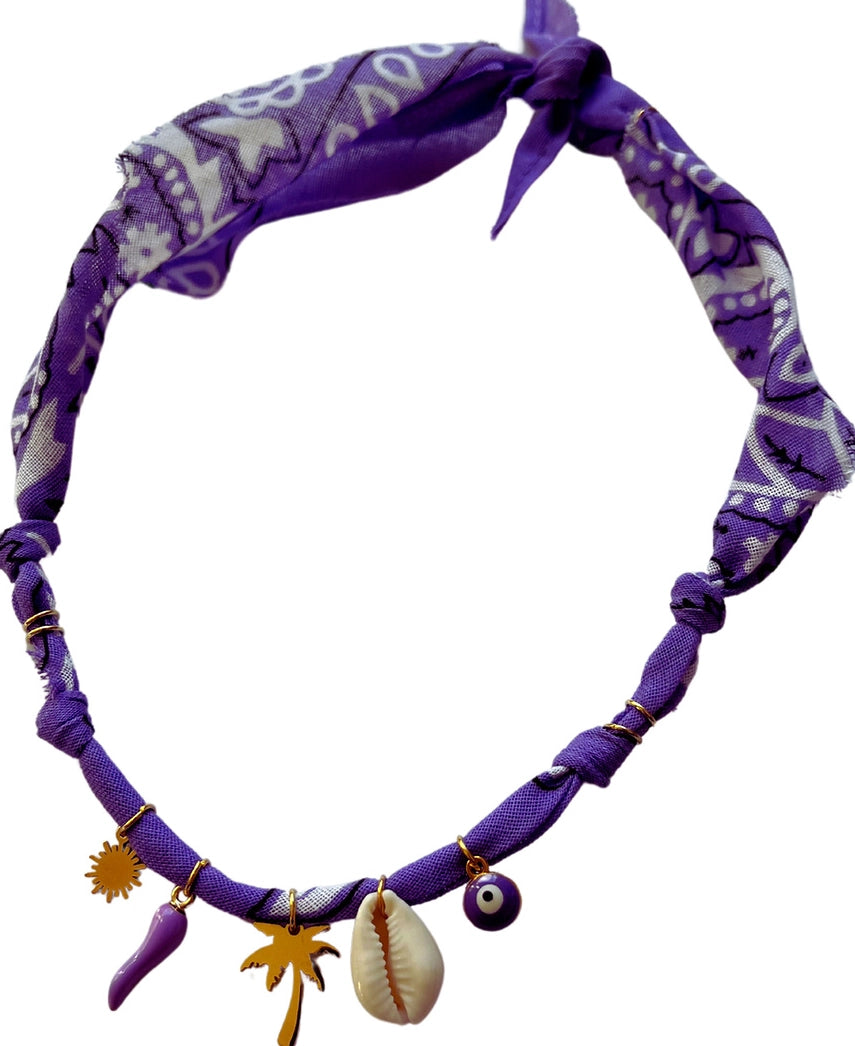 Charm Pendant Cord Necklace [AC1EYOYC]