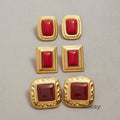 Charvi Agate Geometric Studs [2WUZX0AT]